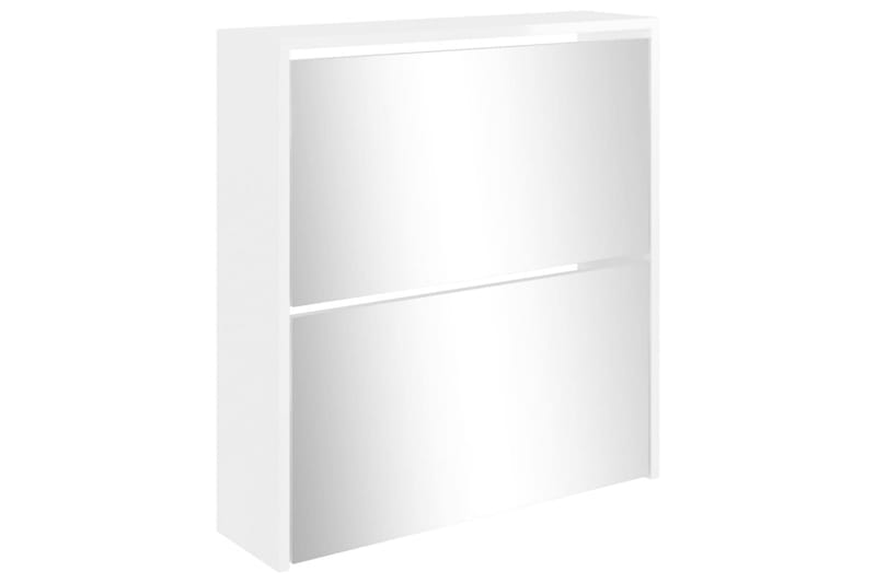 beBasic Skoskåp med 2 skåp högglans vit 63x17x67 cm - White - Förvaring - Skoförvaring - Skoskåp