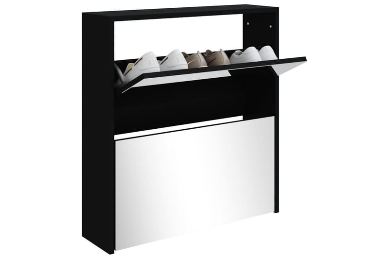 beBasic Skoskåp med 2 skåp svart 63x17x67 cm - Black - Förvaring - Skoförvaring - Skoskåp