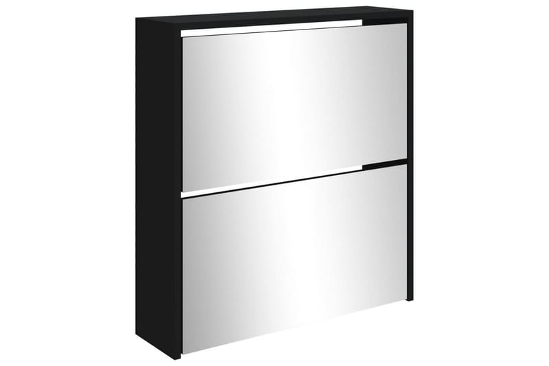 beBasic Skoskåp med 2 skåp svart 63x17x67 cm - Black - Förvaring - Skoförvaring - Skoskåp