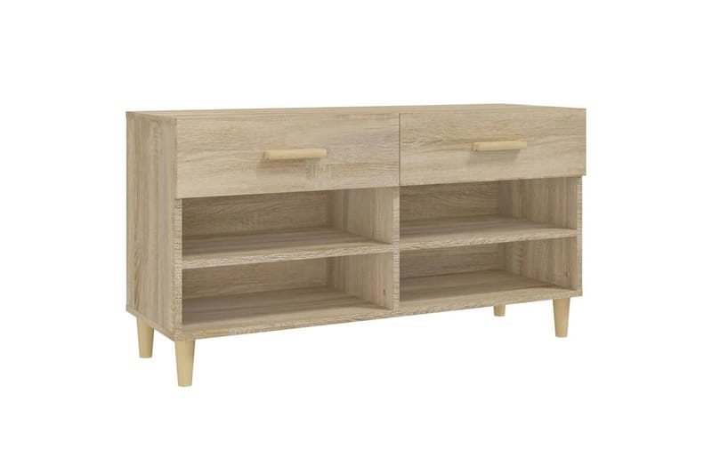 beBasic Skoskåp sonoma-ek 102x35x55 cm konstruerat trä - Brown - Förvaring - Skoförvaring - Skoskåp