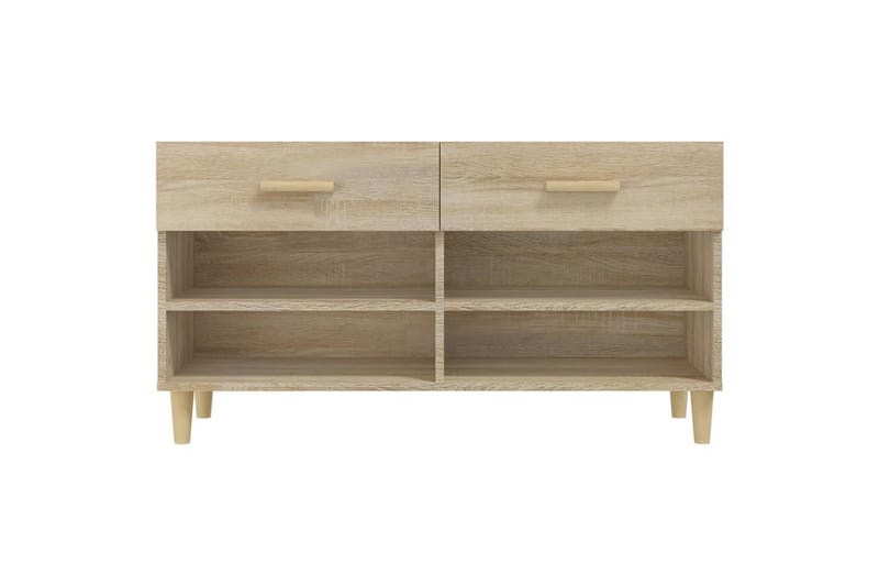 beBasic Skoskåp sonoma-ek 102x35x55 cm konstruerat trä - Brown - Förvaring - Skoförvaring - Skoskåp