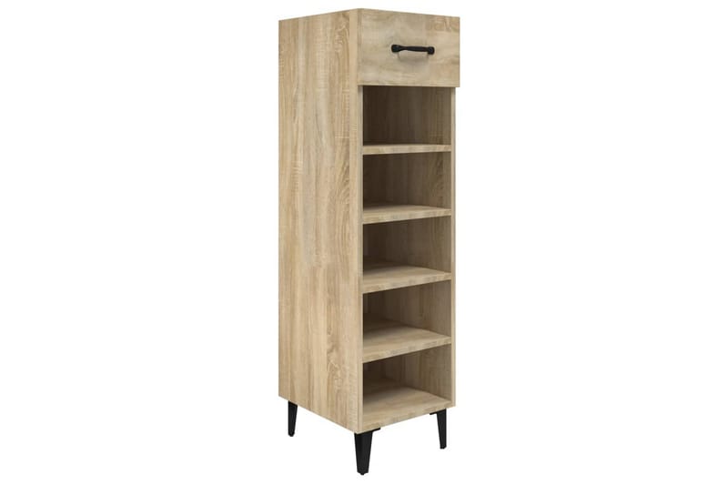 beBasic Skoskåp sonoma-ek 30x35x105 cm konstruerat trä - Brown - Förvaring - Skoförvaring - Skoskåp