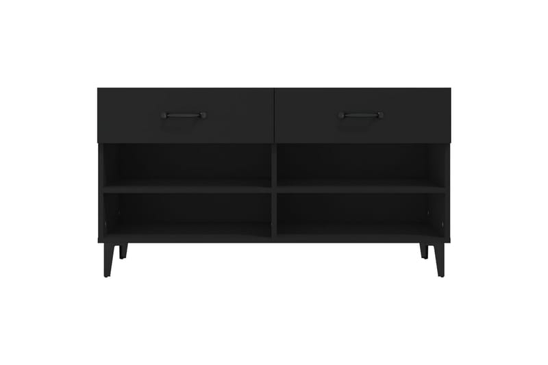 beBasic Skoskåp svart 102x35x55 cm konstruerat trä - Black - Förvaring - Skoförvaring - Skoskåp