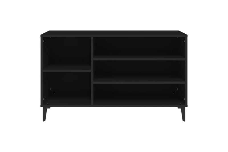 beBasic Skoskåp svart 102x36x60 cm konstruerat trä - Black - Skoskåp - Hallförvaring - Skoförvaring