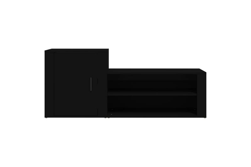 beBasic Skoskåp svart 130x35x54 cm konstruerat trä - Black - Förvaring - Skoförvaring - Skoskåp
