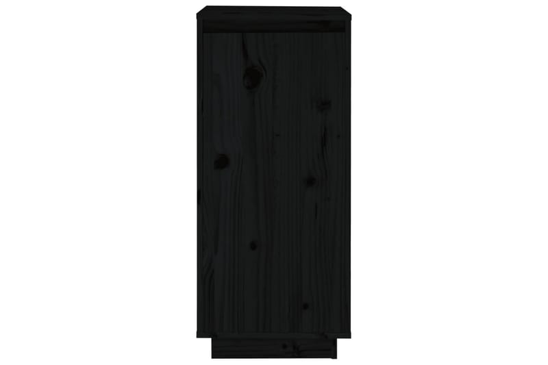 beBasic Skoskåp svart 35x35x80 cm massiv furu - Black - Förvaring - Skoförvaring - Skoskåp