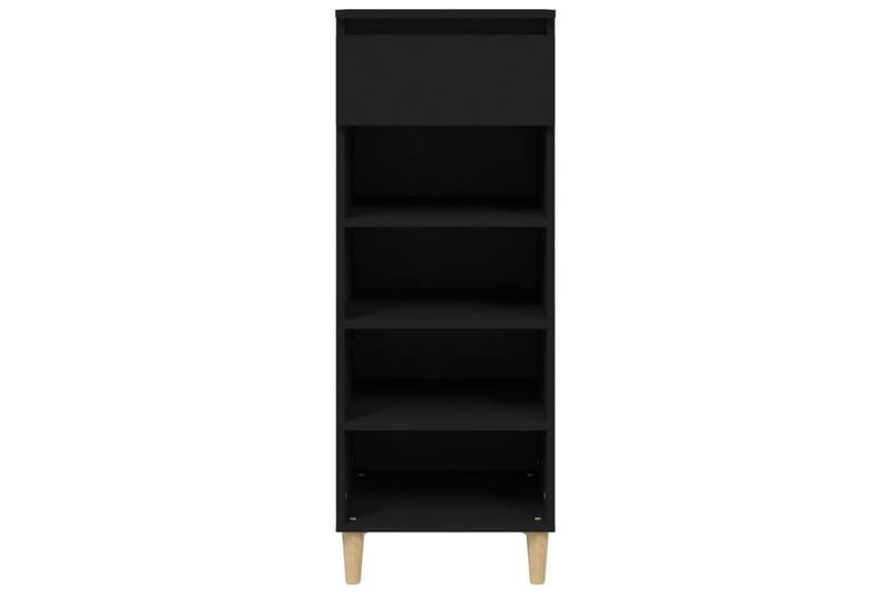 beBasic Skoskåp svart 40x36x105 cm konstruerat trä - Black - Förvaring - Skoförvaring - Skoskåp