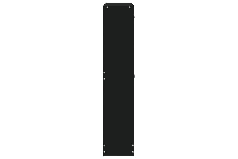 beBasic Skoskåp svart 59x17x81 cm konstruerat trä - Black - Skoskåp - Hallförvaring - Skoförvaring