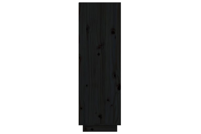 beBasic Skoskåp svart 60x34x105 cm massiv furu - Black - Förvaring - Skoförvaring - Skoskåp