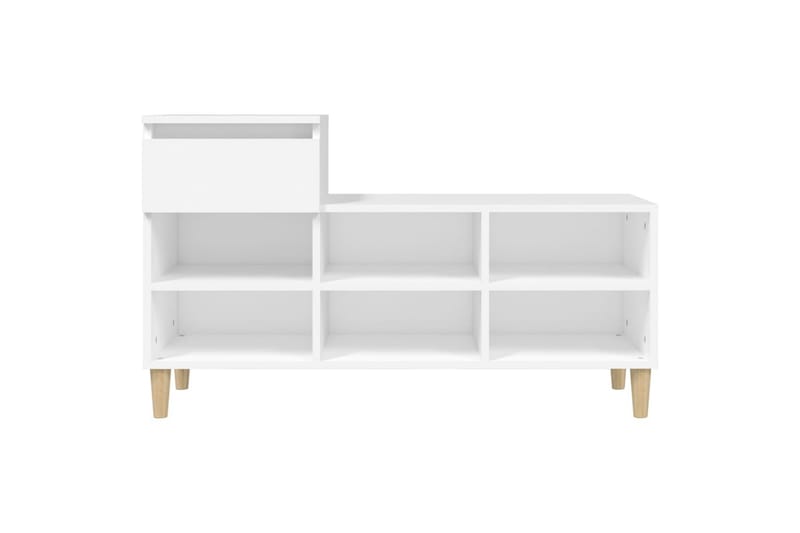 beBasic Skoskåp vit 102x36x60 cm konstruerat trä - White - Förvaring - Skoförvaring - Skoskåp
