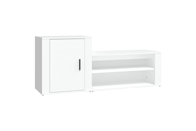 beBasic Skoskåp vit 130x35x54 cm konstruerat trä - White - Skoskåp - Hallförvaring - Skoförvaring