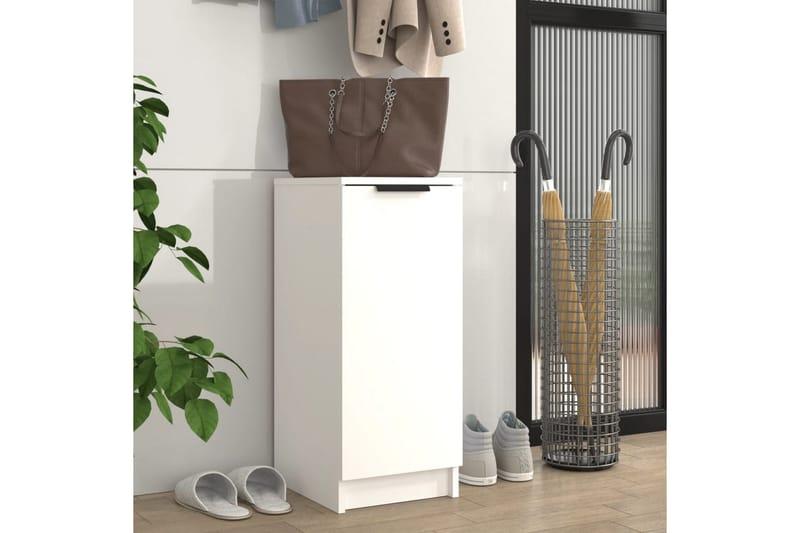 beBasic Skoskåp vit 30x35x70 cm konstruerat trä - White - Förvaring - Skoförvaring - Skoskåp