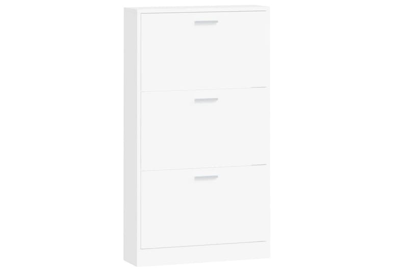 beBasic Skoskåp vit 59x17x108 cm konstruerat trä - White - Förvaring - Skoförvaring - Skoskåp