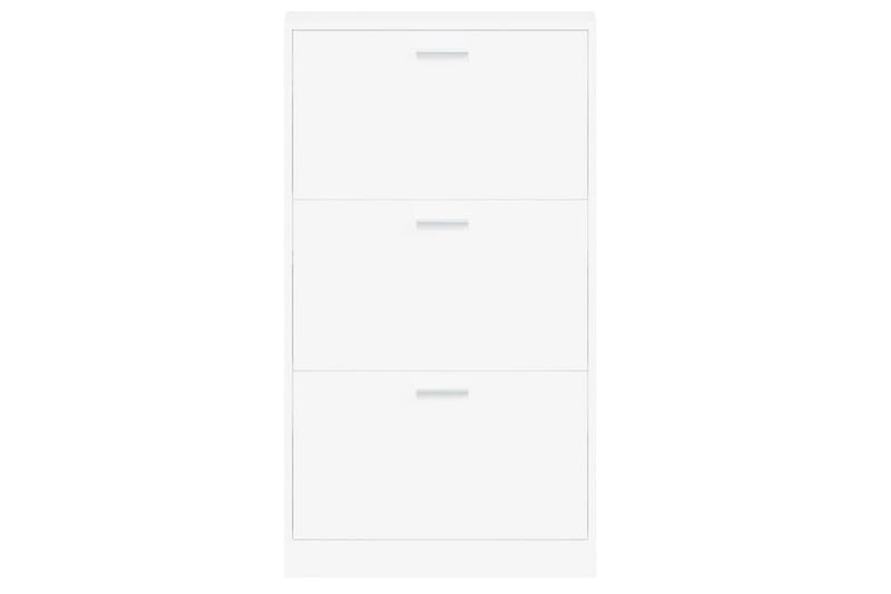 beBasic Skoskåp vit 59x17x108 cm konstruerat trä - White - Förvaring - Skoförvaring - Skoskåp