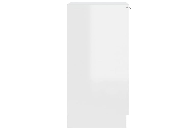 beBasic Skoskåp vit högglans 30x35x70 cm konstruerat trä - White - Skoskåp - Hallförvaring - Skoförvaring