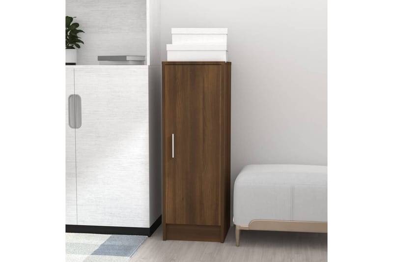 beBasic Skoställ brun ek 32x35x92 cm konstruerat trä - Brown - Förvaring - Skoförvaring