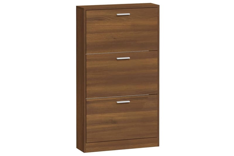 beBasic Skoställ brun ek 59x17x108 cm konstruerat trä - Brown - Förvaring - Skoförvaring