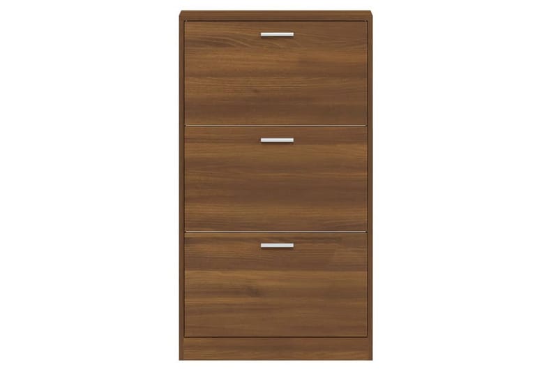 beBasic Skoställ brun ek 59x17x108 cm konstruerat trä - Brown - Förvaring - Skoförvaring