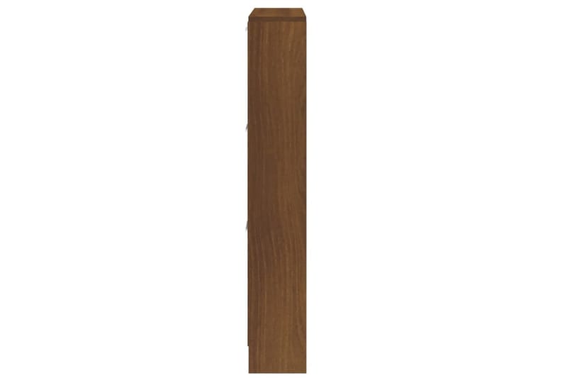 beBasic Skoställ brun ek 59x17x108 cm konstruerat trä - Brown - Förvaring - Skoförvaring
