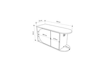 Berriaren Skoskåp 104 cm - Ek/Vit - Förvaring - Skoförvaring