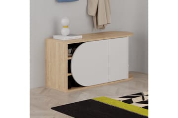 Berriaren Skoskåp 104 cm - Ek/Vit - Förvaring - Skoförvaring