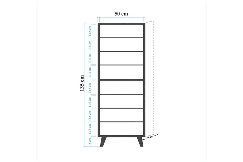Brokind Skoskåp 50 cm - Brun - Förvaring - Skoförvaring - Skoskåp