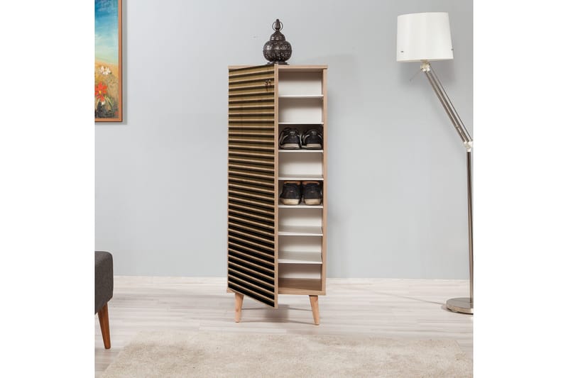 Brokind Skoskåp 50 cm - Brun - Förvaring - Skoförvaring - Skoskåp