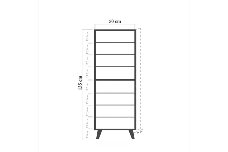 Brokind Skoskåp 50 cm - Brun/Mönstrad - Förvaring - Skoförvaring - Skoskåp