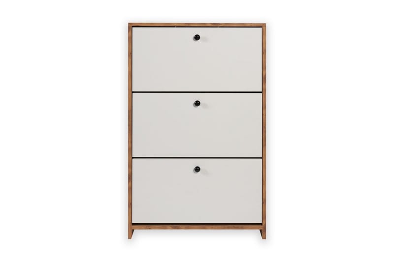 Comfortale Skoskåp 26 cm - Vit/Mintgrön/Ljusfärgat trä - Förvaring - Skoförvaring - Skoskåp
