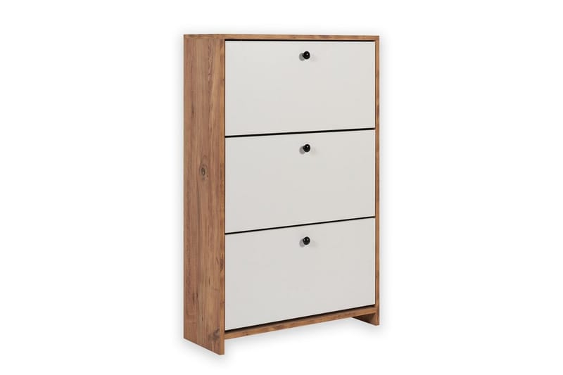 Comfortale Skoskåp 26 cm - Vit/Mintgrön/Ljusfärgat trä - Förvaring - Skoförvaring - Skoskåp