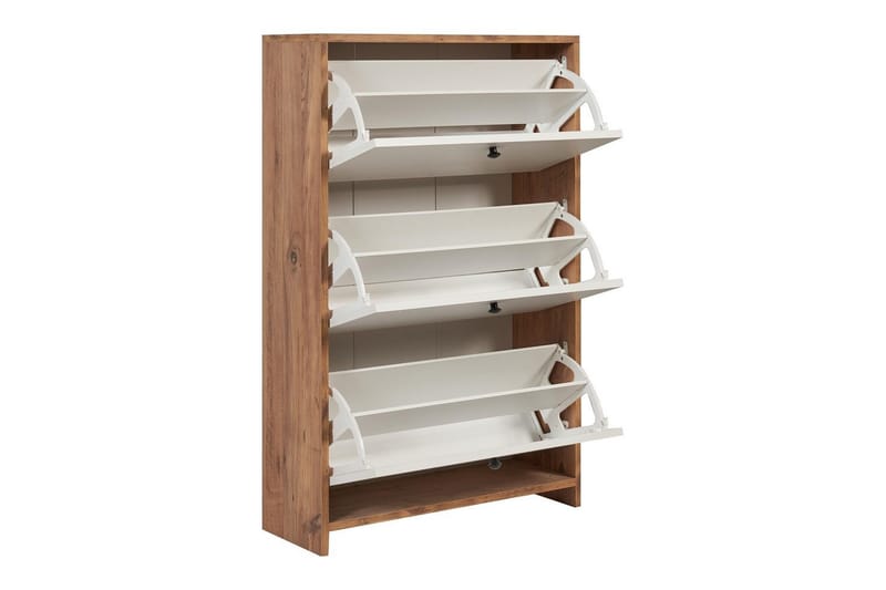 Comfortale Skoskåp 26 cm - Vit/Mintgrön/Ljusfärgat trä - Förvaring - Skoförvaring - Skoskåp