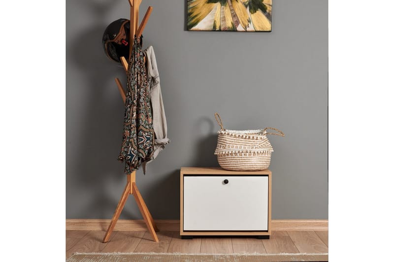 Comfortale Skoskåp 60 cm - Natur/Vit - Förvaring - Skoförvaring - Skoskåp