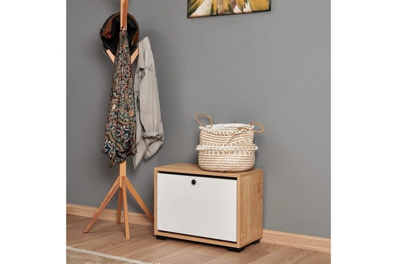 Comfortale Skoskåp 60 cm - Natur/Vit - Förvaring - Skoförvaring - Skoskåp