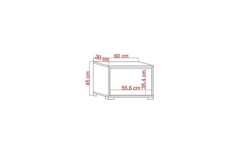 Comfortale Skoskåp 60 cm - Natur/Vit - Förvaring - Skoförvaring - Skoskåp