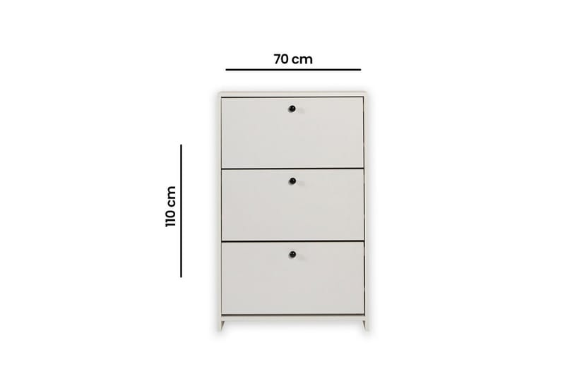 Comfortale Skoskåp 70 cm - Vit - Förvaring - Skoförvaring - Skoskåp