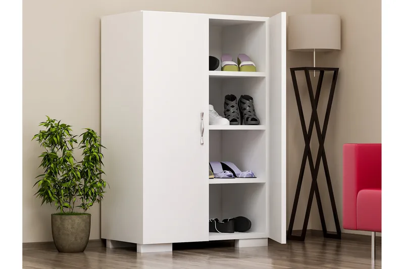 Decorotika Skoskåp - Vit - Förvaring - Skoförvaring - Skoskåp