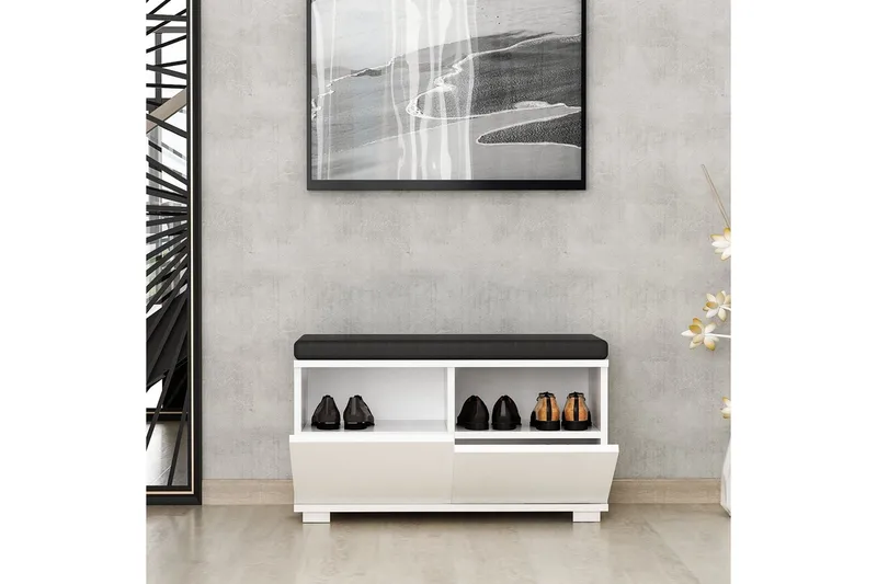 Drago Skoskåp 80 cm - Vit - Förvaring - Skoförvaring - Skoskåp