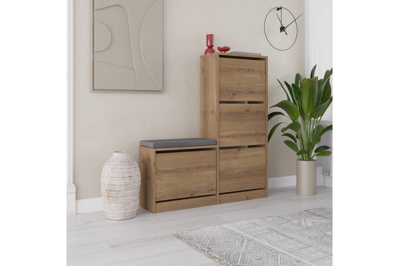 Dude Skoskåp 105 cm - Beige - Förvaring - Skoförvaring - Skoskåp