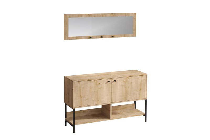 Durana Skoskåp 35x120 cm - Natur - Förvaring - Skoförvaring - Skoskåp