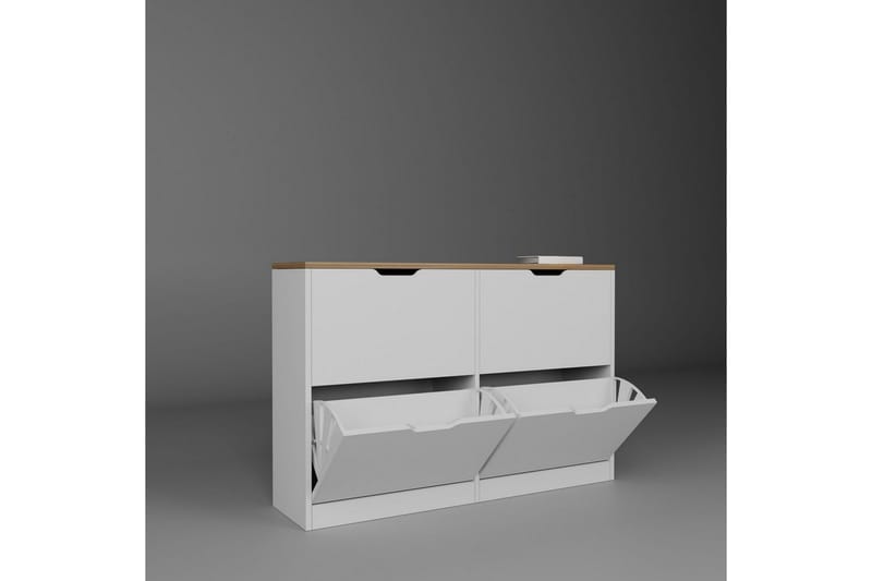 Durusu Skoskåp 120 cm - Matt Vit - Förvaring - Skoförvaring - Skoskåp