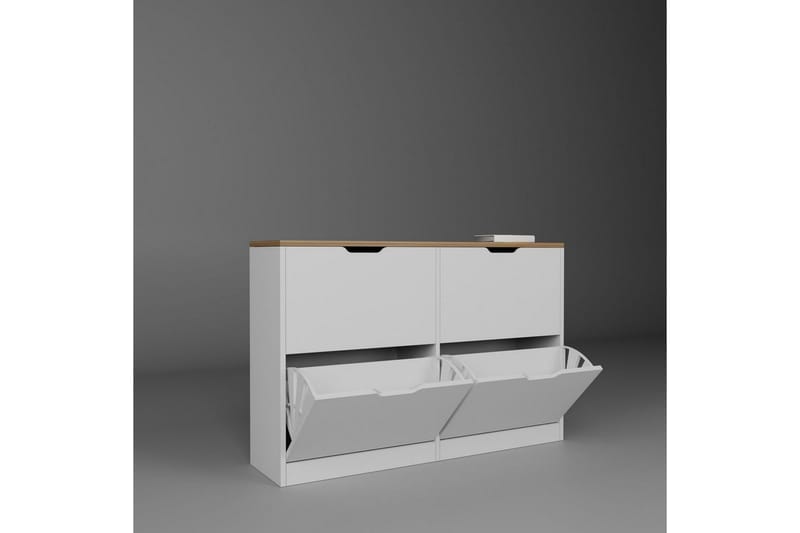 Durusu Skoskåp 120 cm - Matt Vit - Förvaring - Skoförvaring - Skoskåp