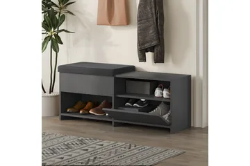 Filux Skoskåp 120,3 cm - Antracit - Förvaring - Skoförvaring