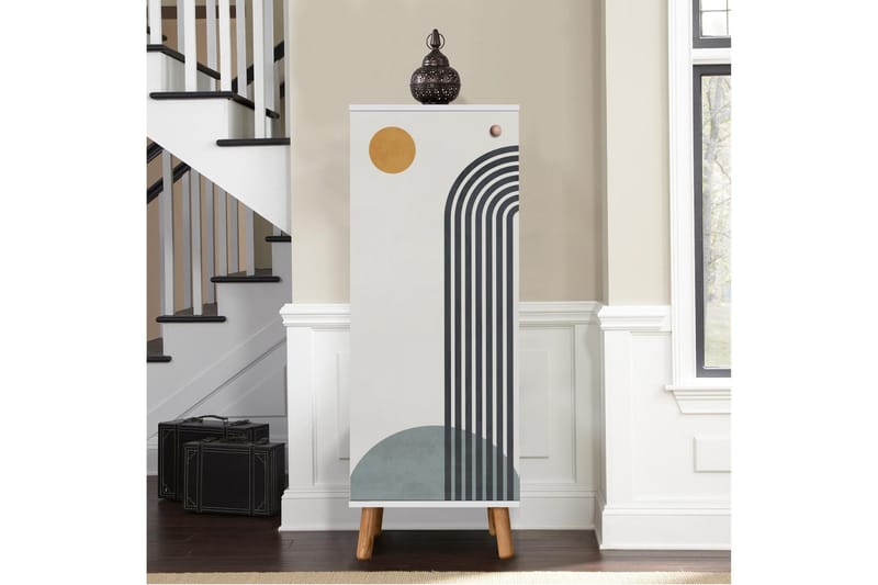 Gelsgan Skoskåp 50 cm - Blå - Förvaring - Skoförvaring - Skoskåp