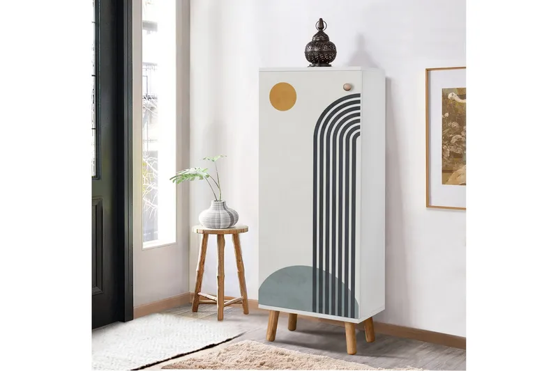 Gelsgan Skoskåp 50 cm - Blå - Förvaring - Skoförvaring - Skoskåp