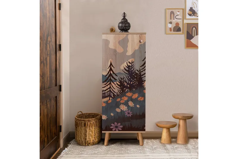 Gelsgan Skoskåp 50 cm - Flerfärgad - Förvaring - Skoförvaring - Skoskåp