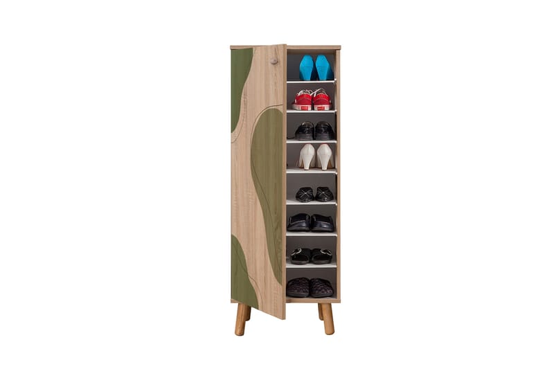 Gelsgan Skoskåp 50 cm - Green - Förvaring - Skoförvaring - Skoskåp