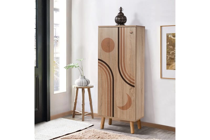 Gelsgan Skoskåp 50 cm - Natural - Förvaring - Skoförvaring - Skoskåp