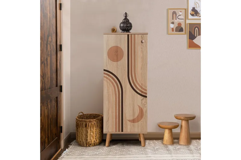 Gelsgan Skoskåp 50 cm - Natural - Förvaring - Skoförvaring - Skoskåp