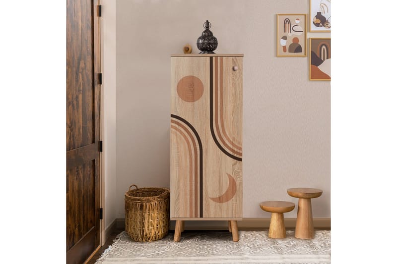 Gelsgan Skoskåp 50 cm - Natural - Förvaring - Skoförvaring - Skoskåp