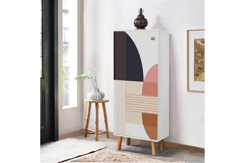 Gelsgan Skoskåp 50 cm - Vit - Förvaring - Skoförvaring - Skoskåp